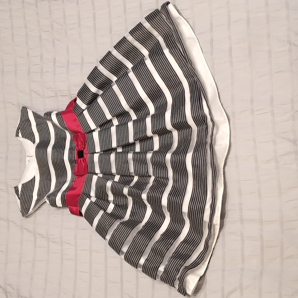 Formal Dress 4t White Black Red Belt Sash - Picture 3 of 12